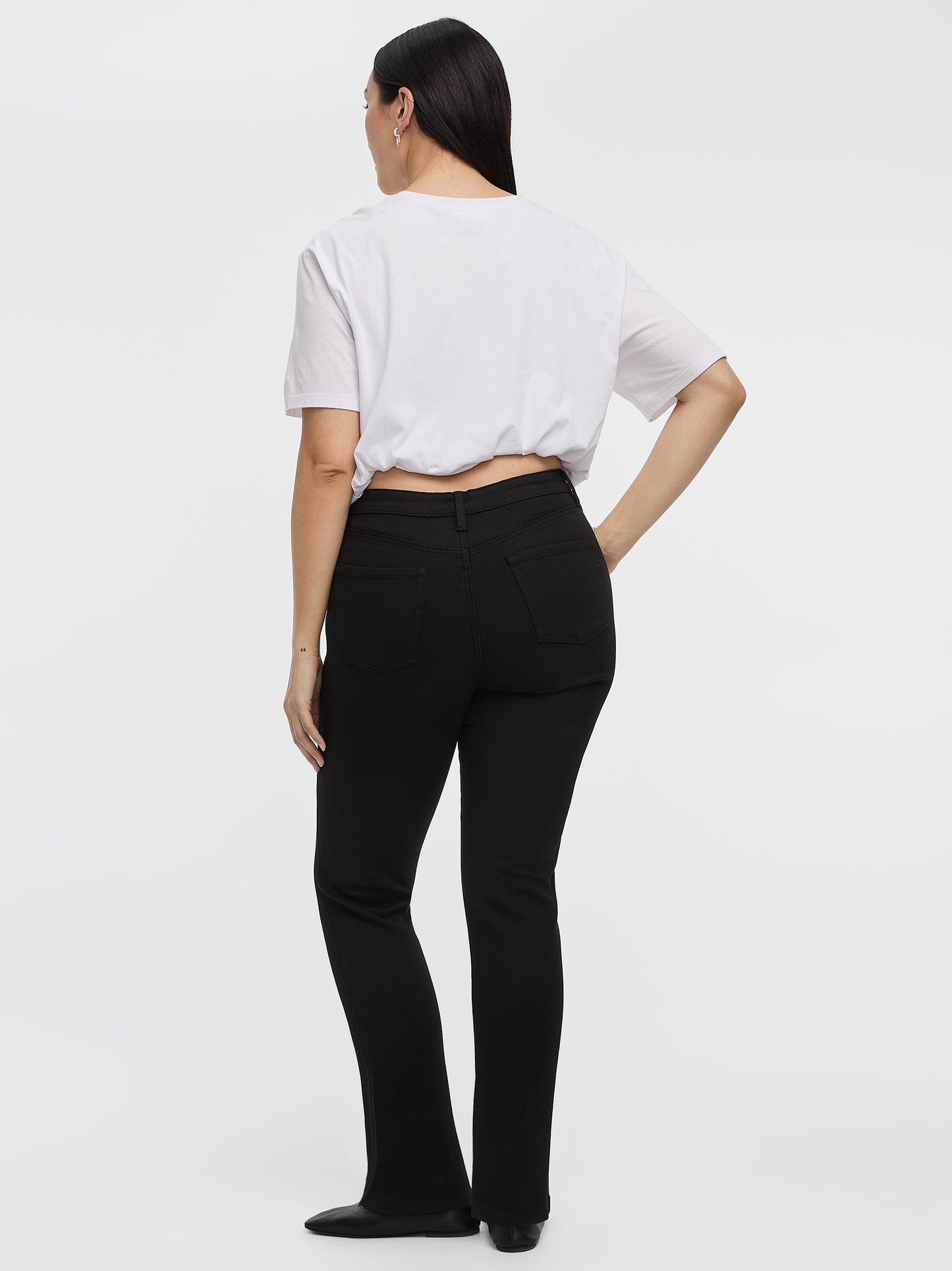 Jean taille haute à jambe étroite - Le Vintage - Coupe Courbes