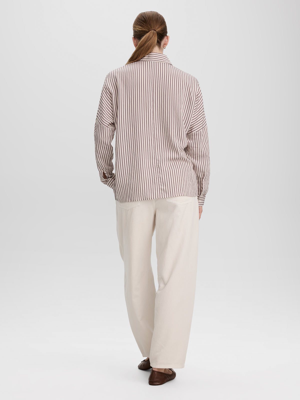 Striped Semi-Fitted Blouse