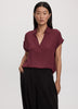 Extended-Sleeve V-Neck Flowy Blouse - R Essentials