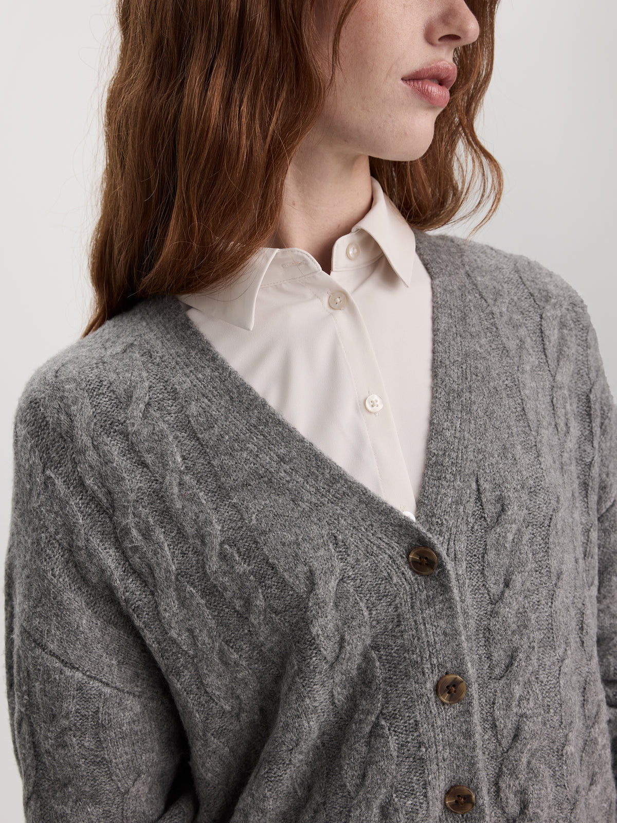 Long-Sleeve V-Neck PlushSoft Cardigan