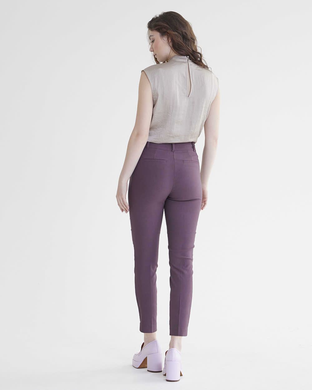 Slim-Leg High-Rise Ankle Pant - The Iconic (R)