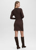 Long-Sleeve Bodycon Mini Dress with Side Shirrings