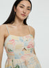 Sleeveless Midi Dress with Sweetheart Neckline