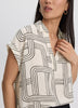 Extended-Sleeve V-Neck Flowy Blouse - R Essentials