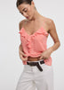 V-Neck Tank with Ruffles