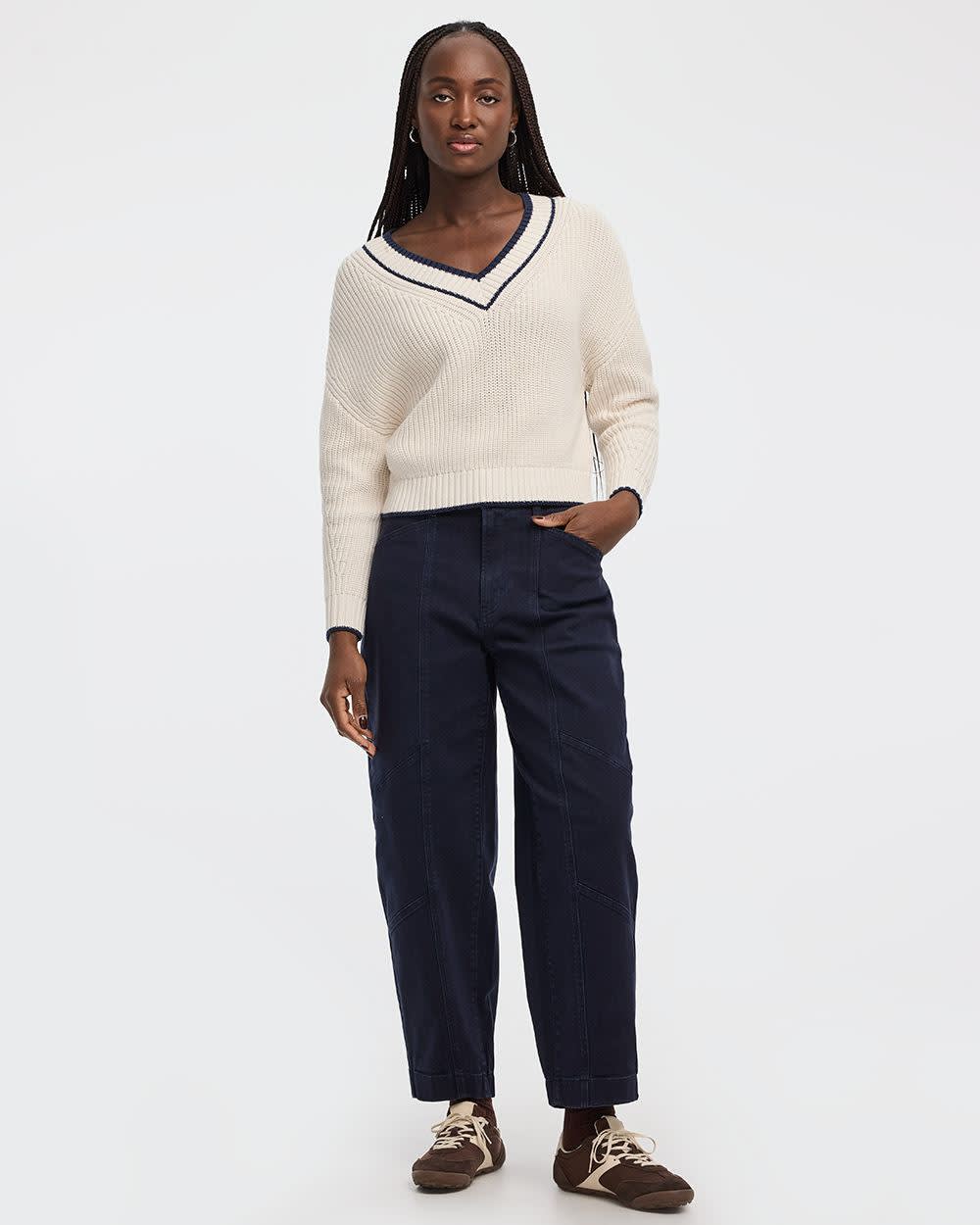 High-Rise Barrel Utility Pant