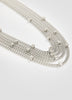 Multilayer Necklace with Rhinestones