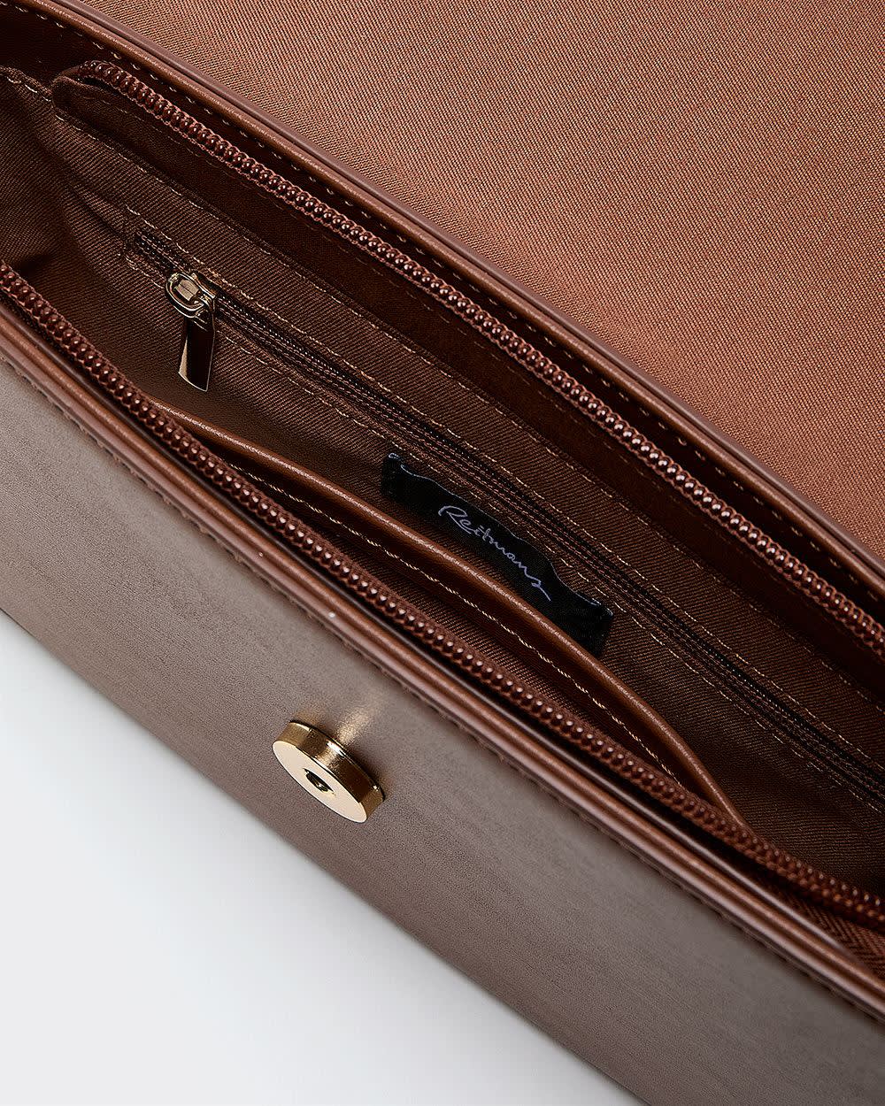 Faux Leather Crossbody Bag