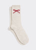 Winter Socks with Bow at Hem