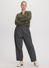 Long-Sleeve Sweater with Johnny Collar - R Essentials