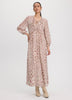 Ruffled V-Neck Maxi Dress