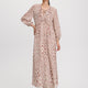 Ruffled V-Neck Maxi Dress