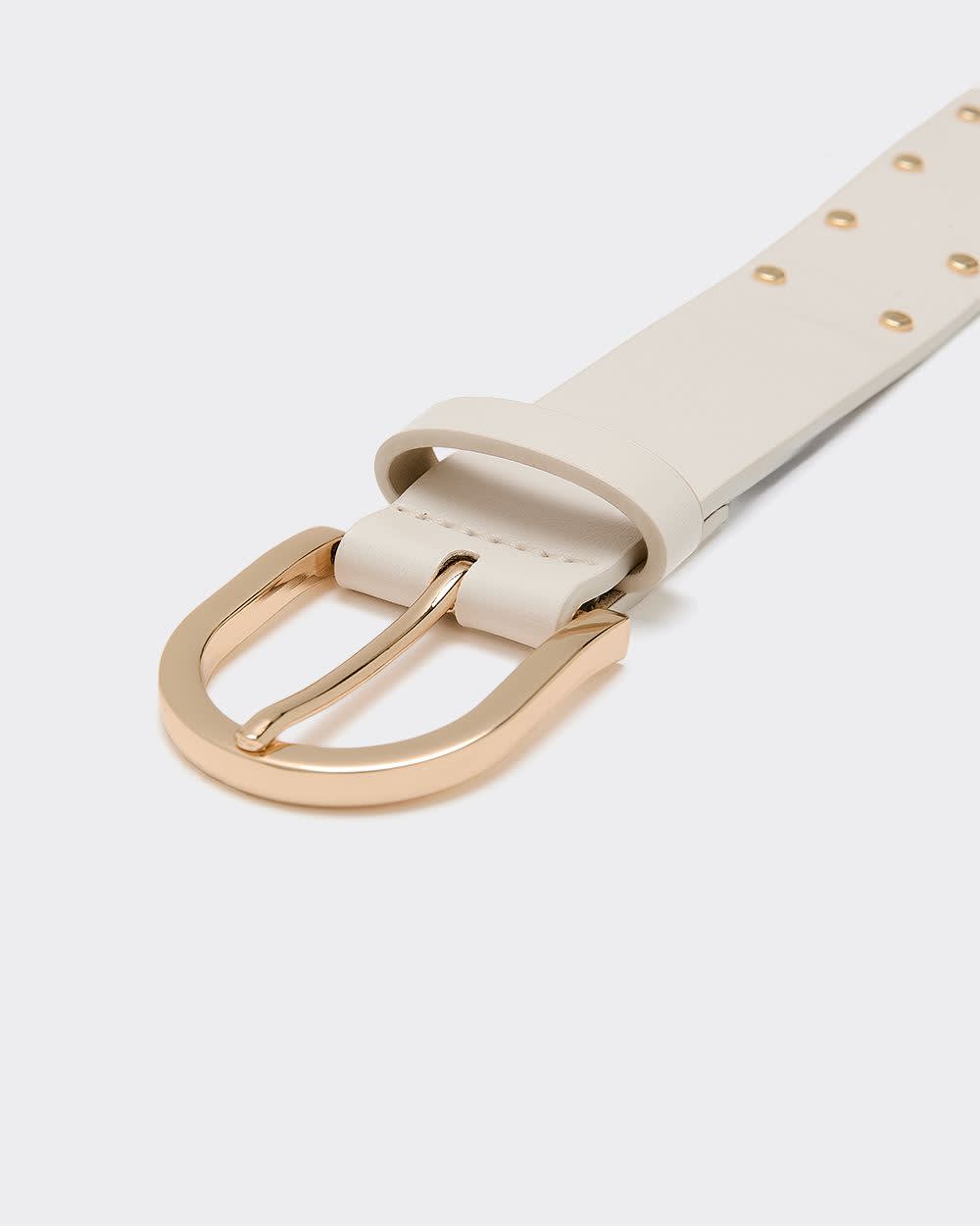 Ceinture en faux cuir à clous