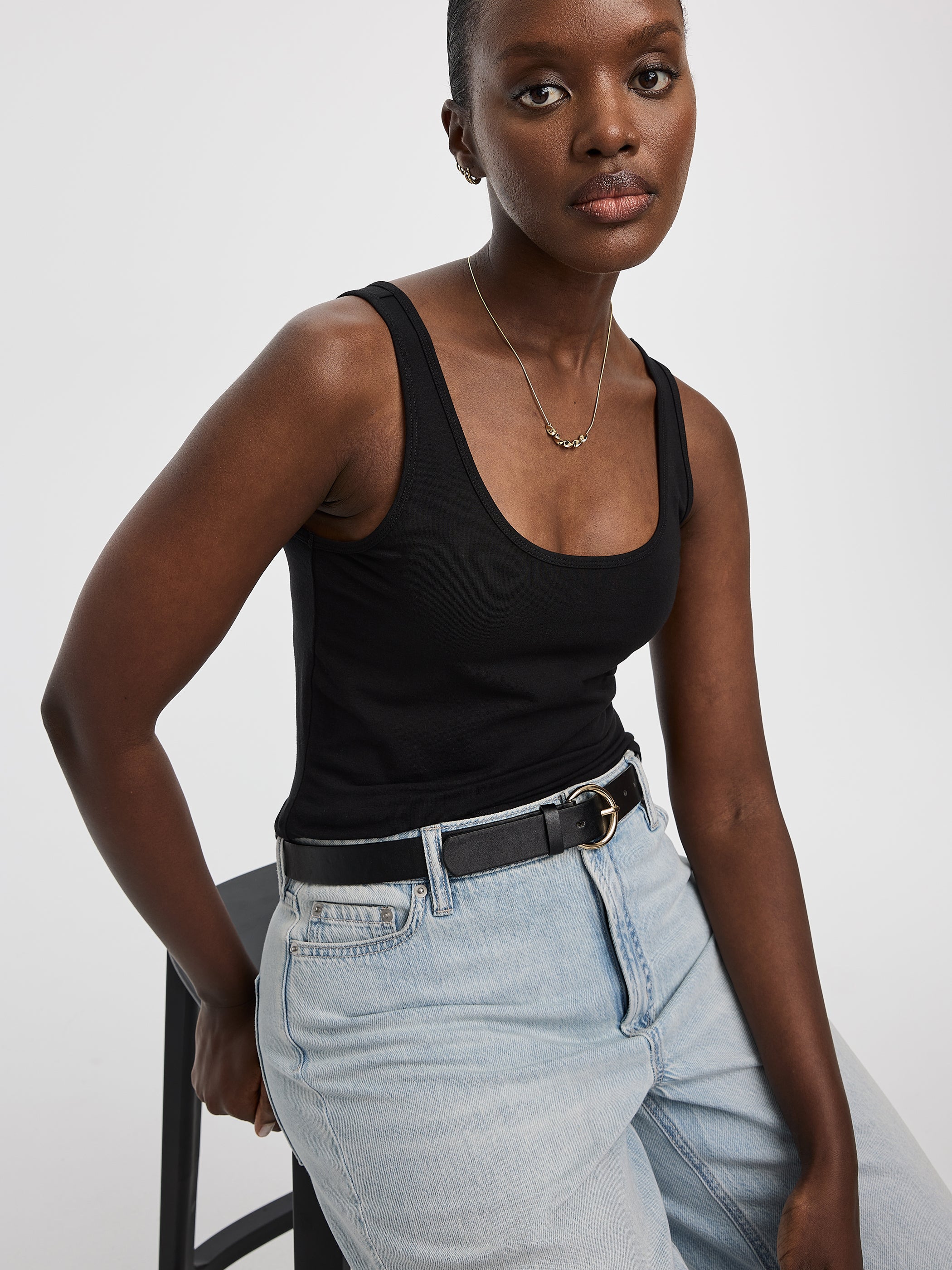 トップス Richmond denim tanktop Jadine Denim Cami Tank Top - Medium Wash | Levi's® CA