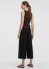 Cropped Wide-Leg Linen-Blend Pant