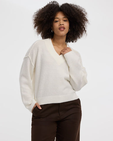 Long-Sleeve V-Neck Pullover | Regular | Reitmans