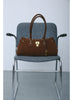 Bowler Satchel Bag with Lock Charm
