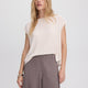 Short-Sleeve Crew-Neck Blouse