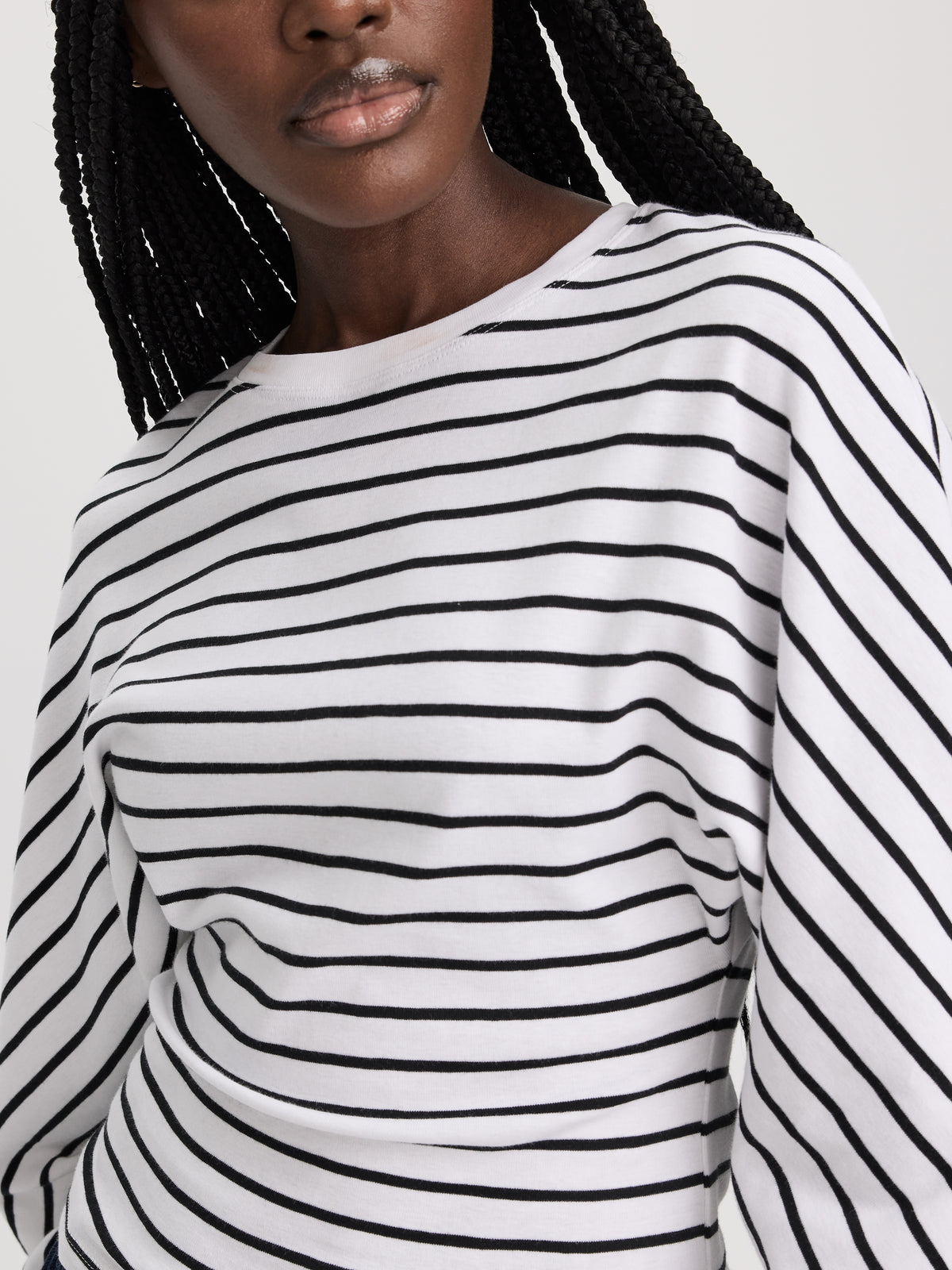 Striped Long-Sleeve Crew-Neck T-Shirt
