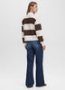 Striped Long-Sleeve Rugby-Style Top