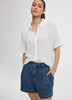 Buttoned-Down Gauze Shirt