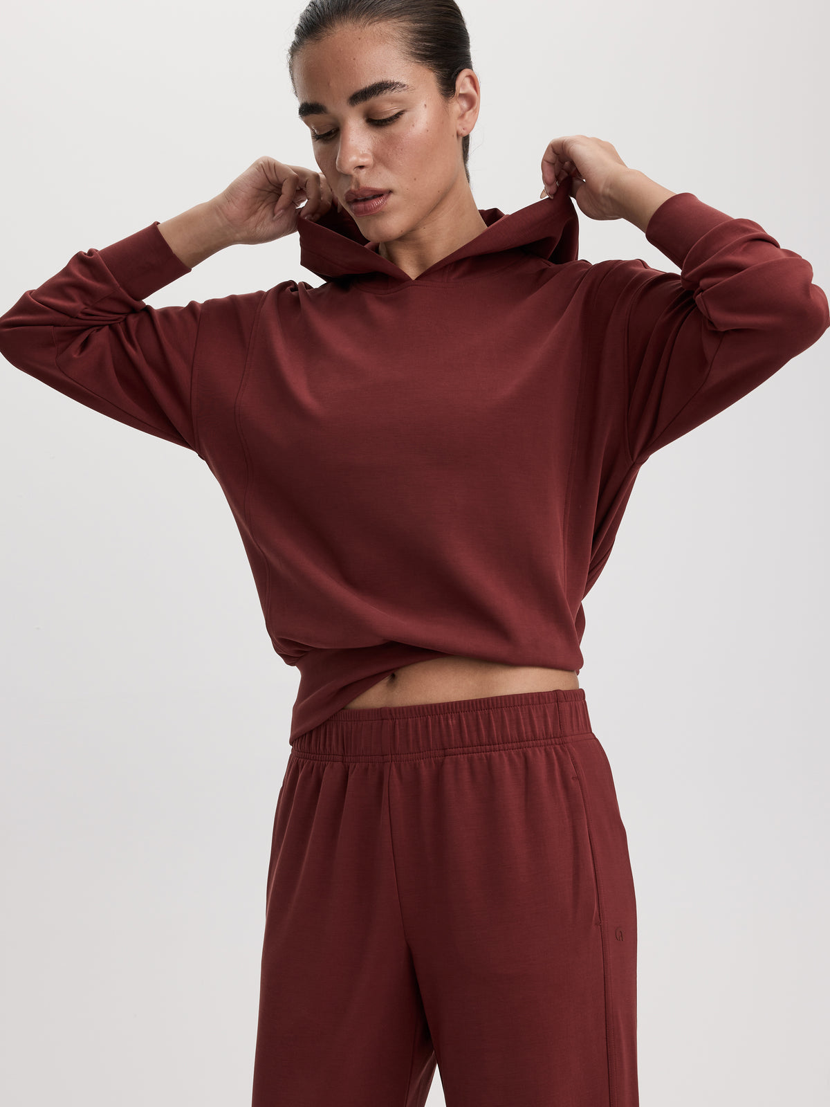 Brushed-Knit Hoodie - HYLUX Hyba