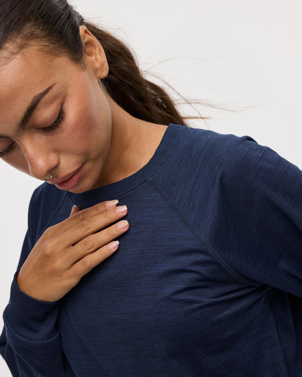 Pull à manches longues et col rond - Dry-Lux (MD) Hyba Essentiels