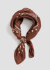 Small Square Scarf with Paisley Pattern