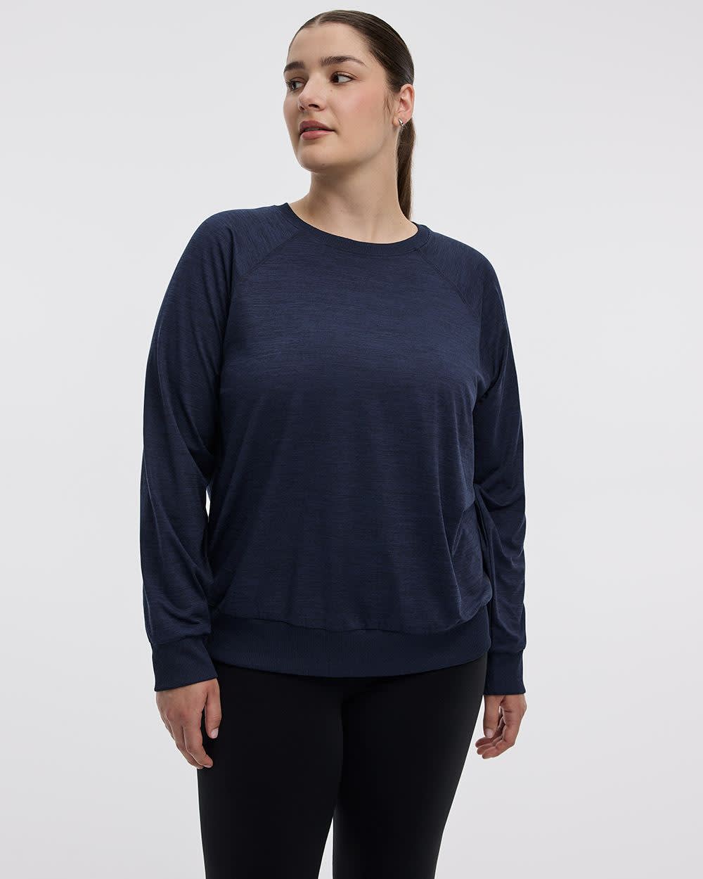 Pull à manches longues et col rond - Dry-Lux (MD) Hyba Essentiels