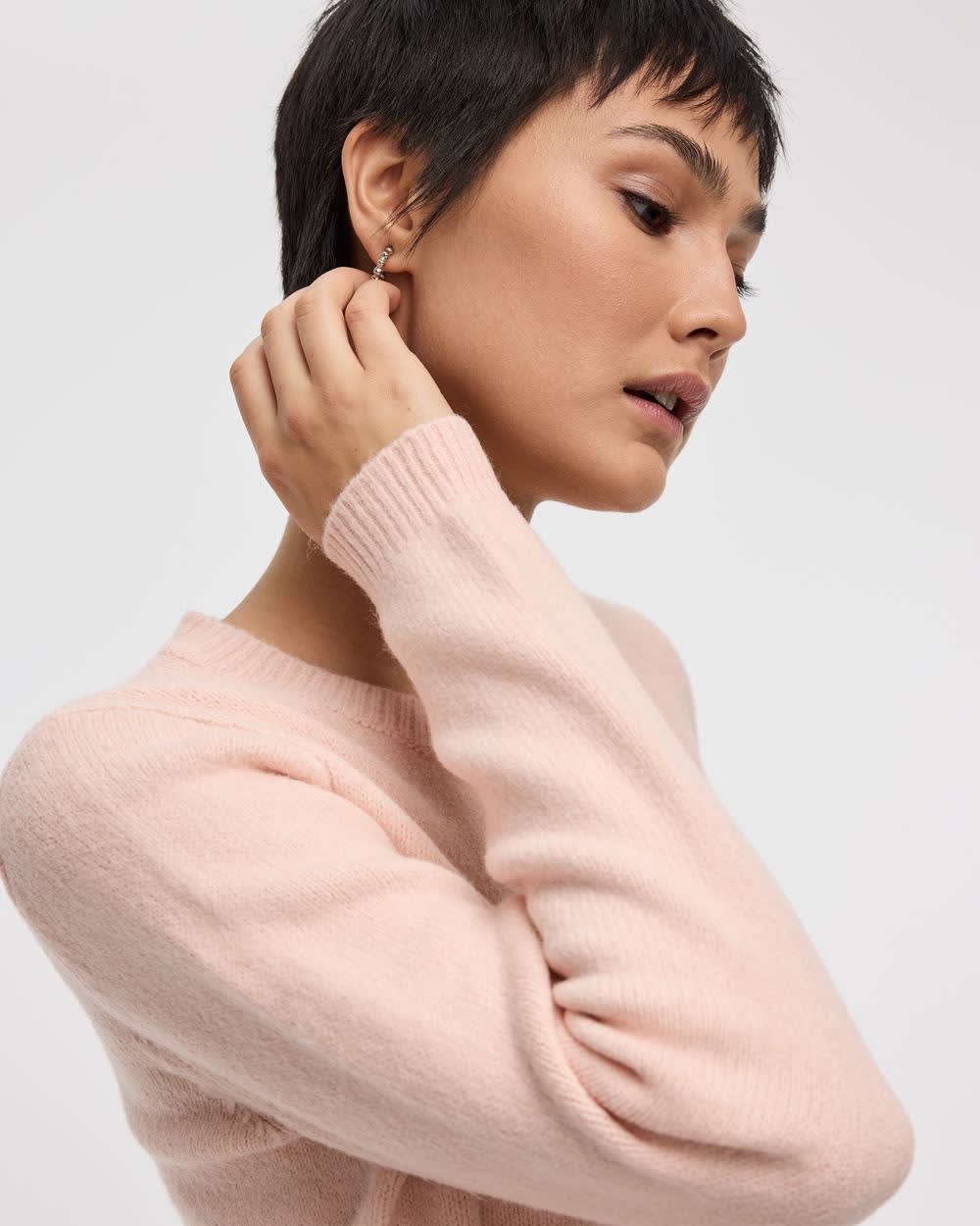 Cardigan DouceMaille à manches longues et col rond