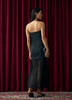 Sleeveless Bustier Maxi Dress with Sheer Skirt