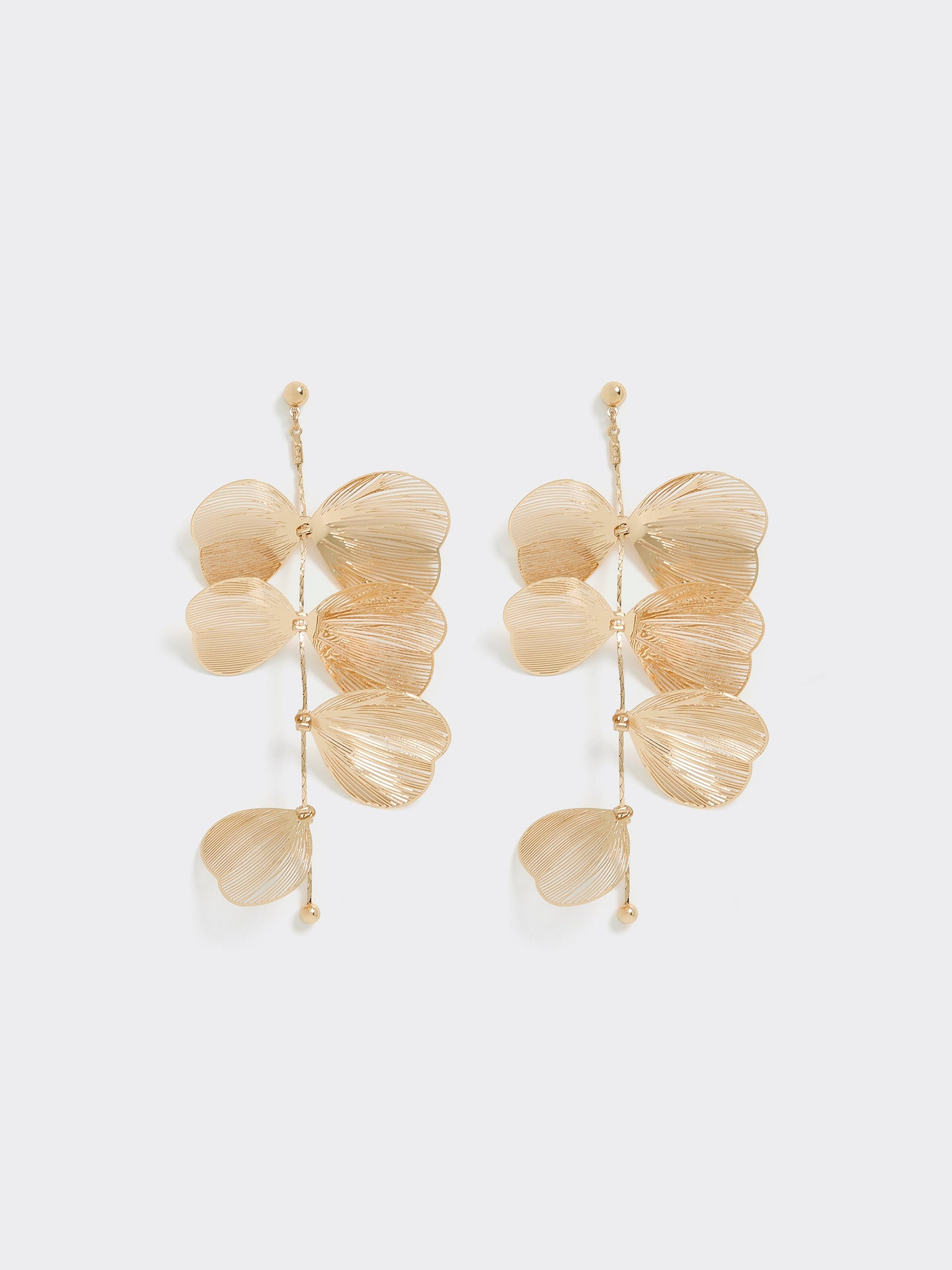 Earrings with Flower Pendants