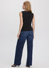 Sleeveless Top with Asymmetrical Neckline