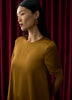 Short-Sleeve Crew-Neck Satin Maxi Dress