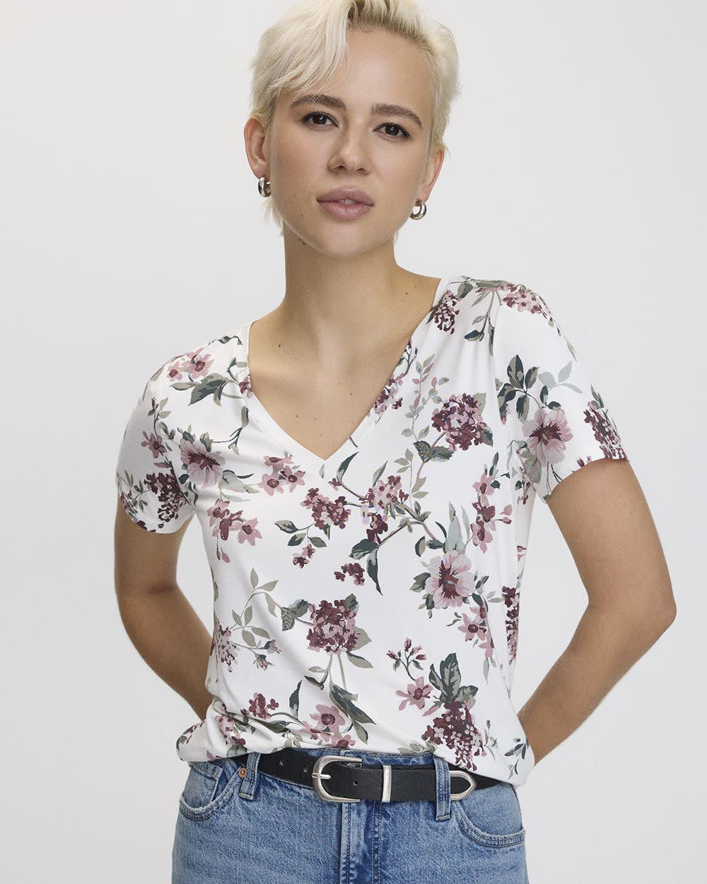 T-shirt à col V - R Essentials