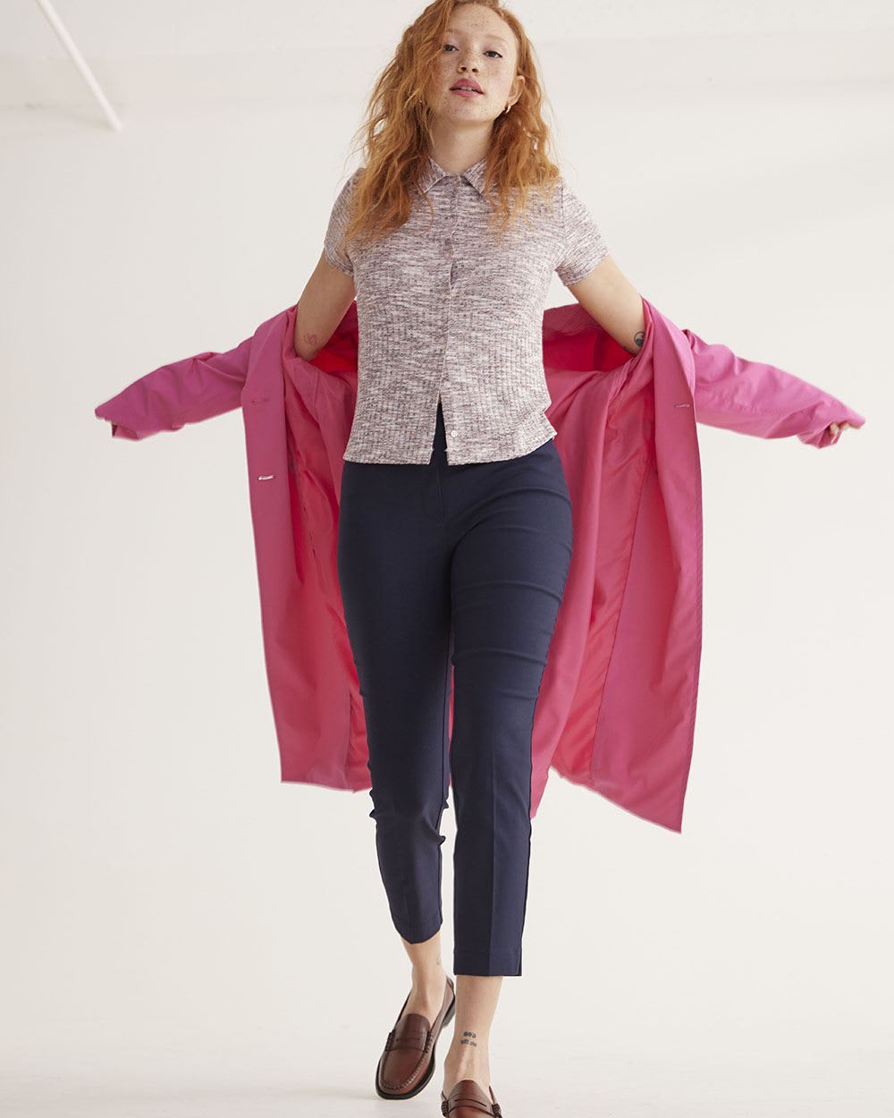 Slim-Leg High-Rise Ankle Pant - The Iconic (R)