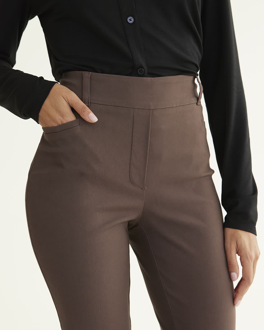 Slim-Leg High-Rise Ankle Pant - The Iconic (R)