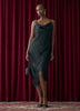 Sleeveless Midi Dress with Cowl Neckline