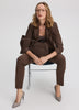 Slim-Leg High-Rise Ankle Pant