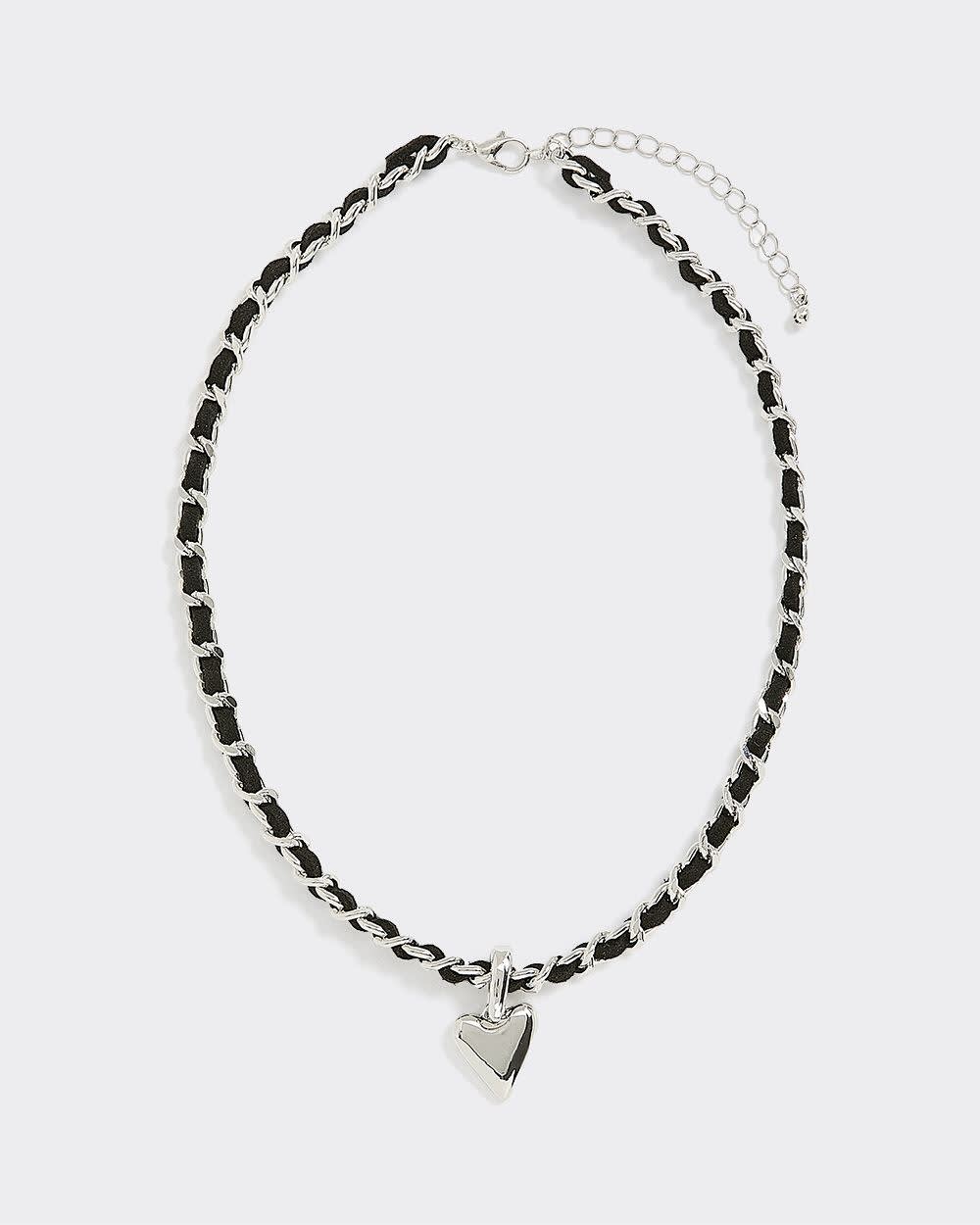 Short Necklace with Heart Pendant