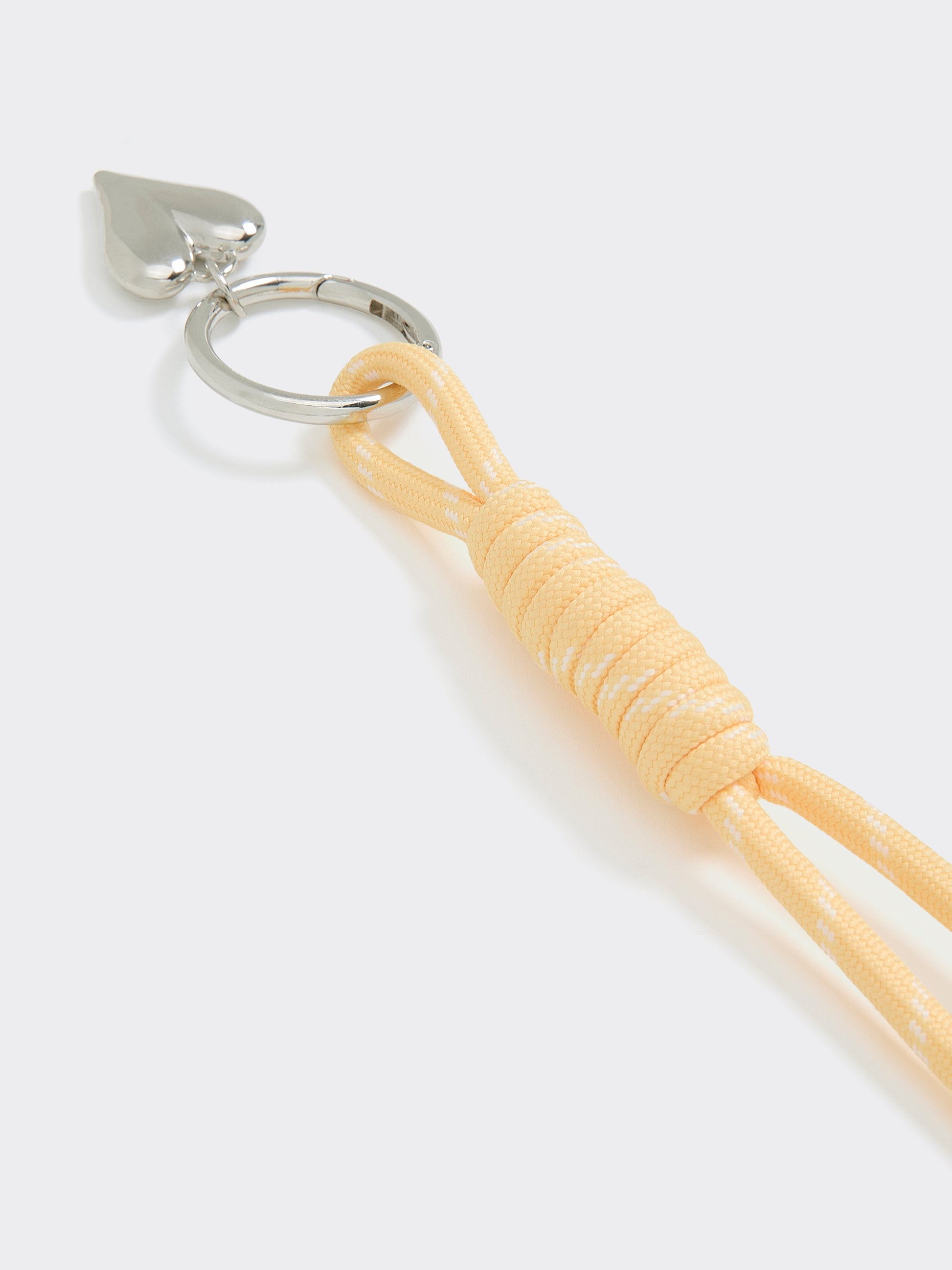 Cord Bag Charm with Heart