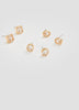 Earrings with Rhinestones - 3 Pairs
