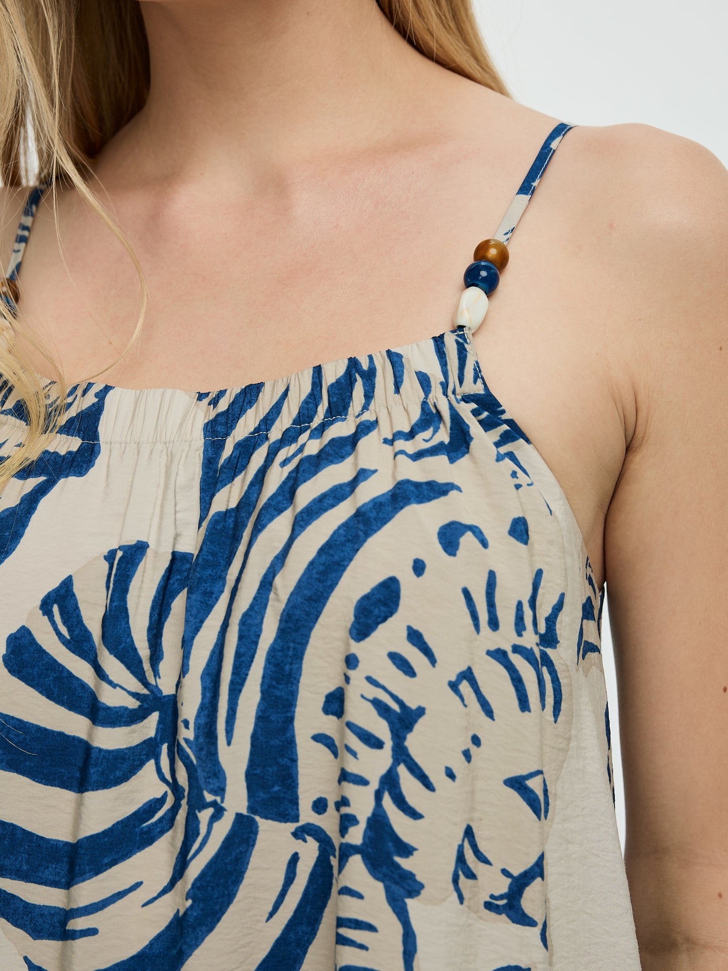Sleeveless Square-Neck Maxi Dress