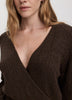 Long-Sleeve V-Neck Wrap Sweater