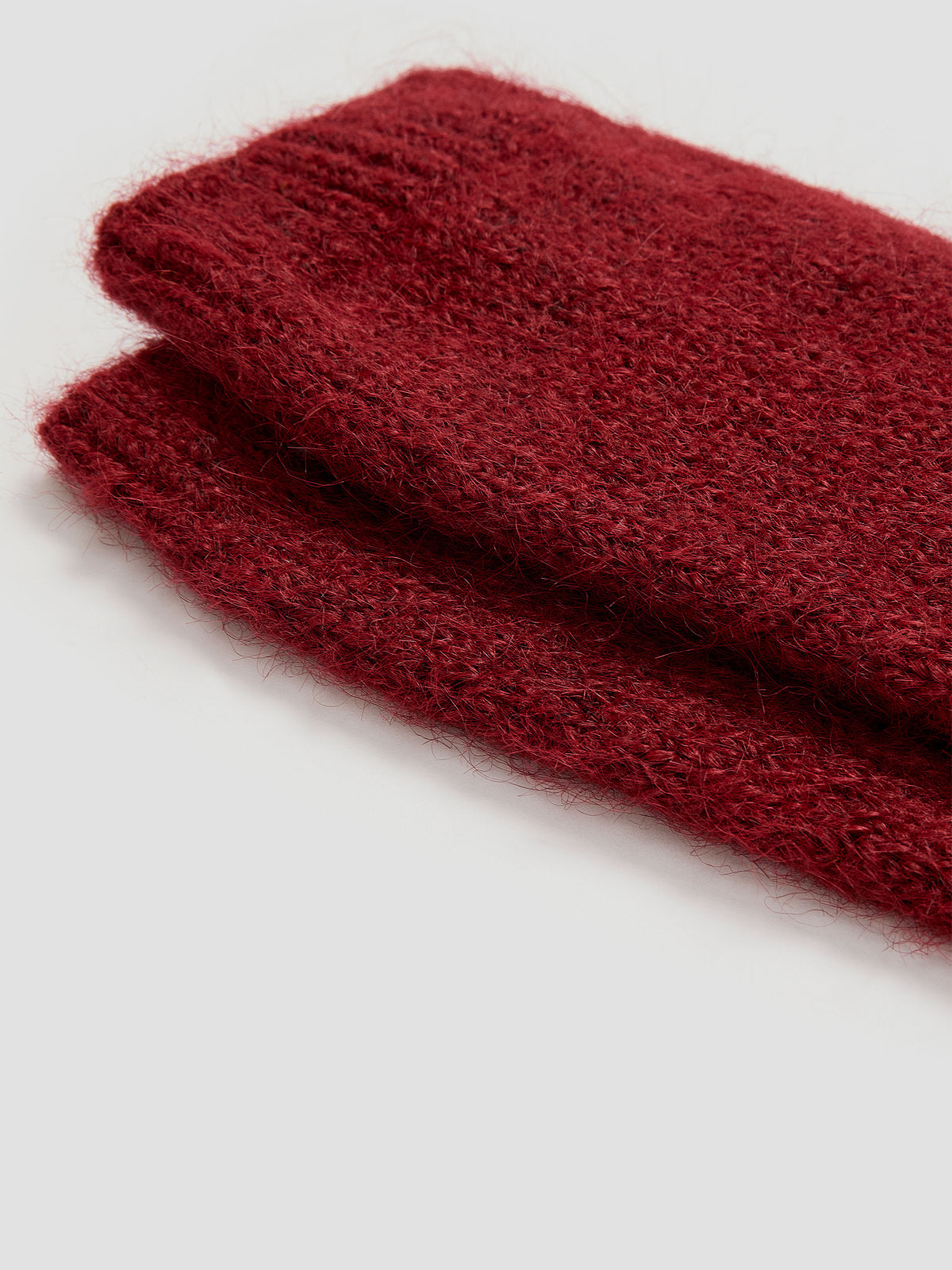 Bas classiques en tricot pelucheux