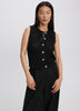 Sleeveless Crew-Neck Sweater Vest