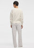 Long-Sleeve Crew-Neck Pullover with Hearts