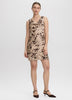 Sleeveless Mini Dress with Cowl Neckline