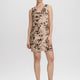 Sleeveless Mini Dress with Cowl Neckline