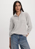 Long-Sleeve Mock-Neck Top with Half-Zip
